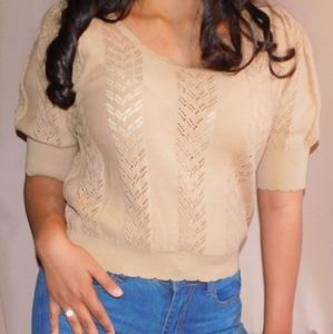 Lumiere PullOver Crop Top Size S NEW